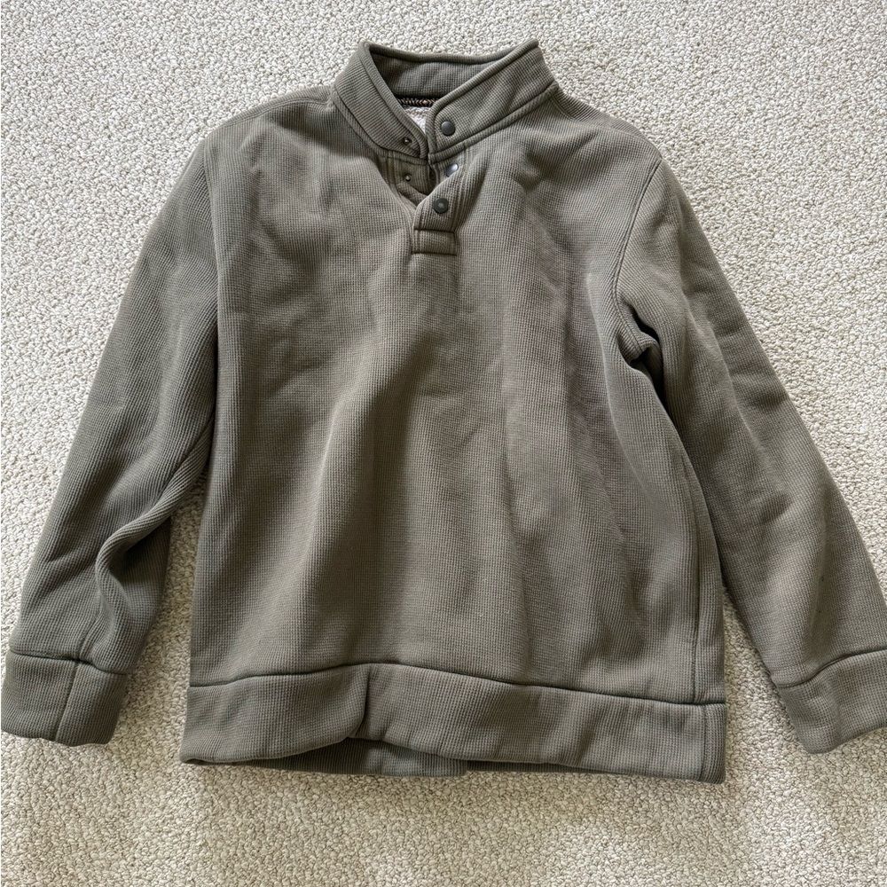 Olive Green Pullover Lined jacket